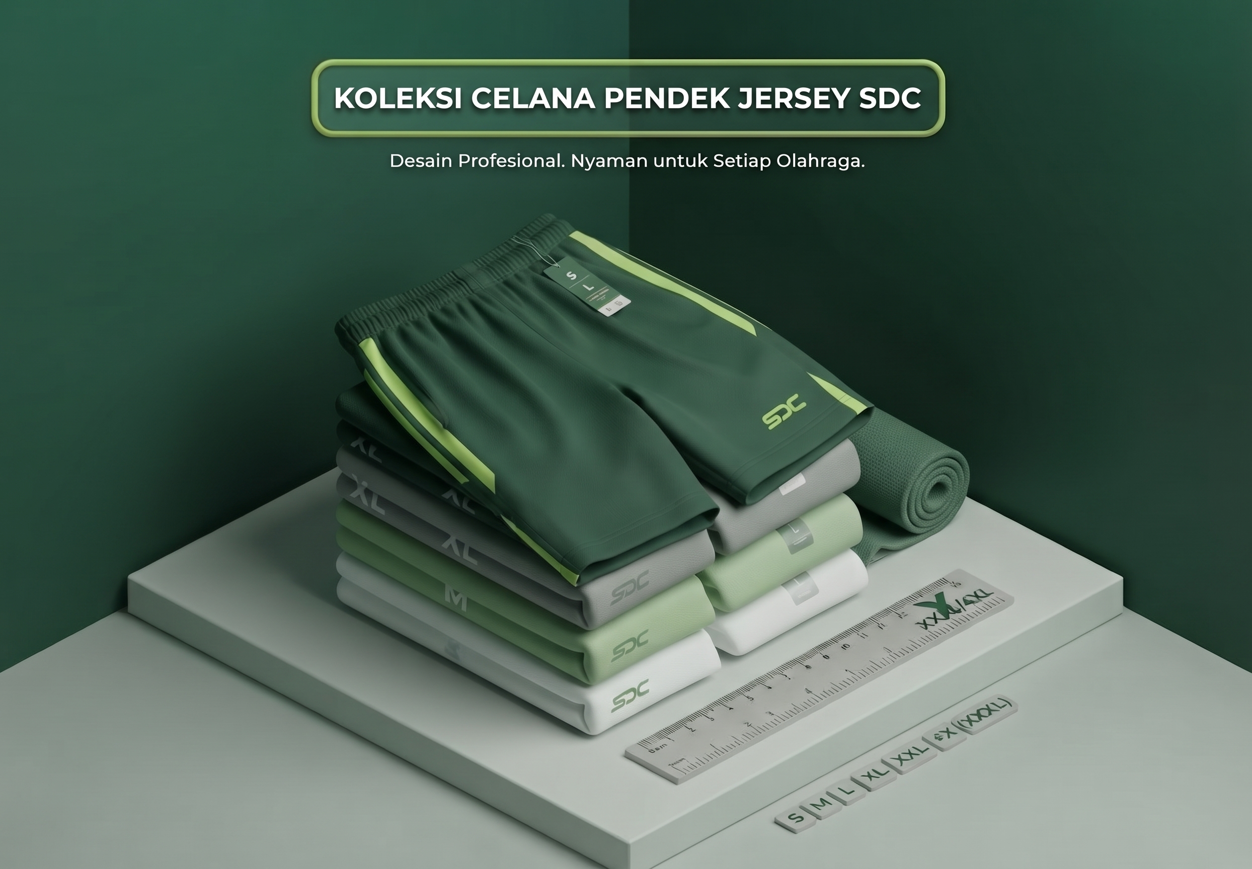 Celana Pendek Emboss (S,M,L,XL)
